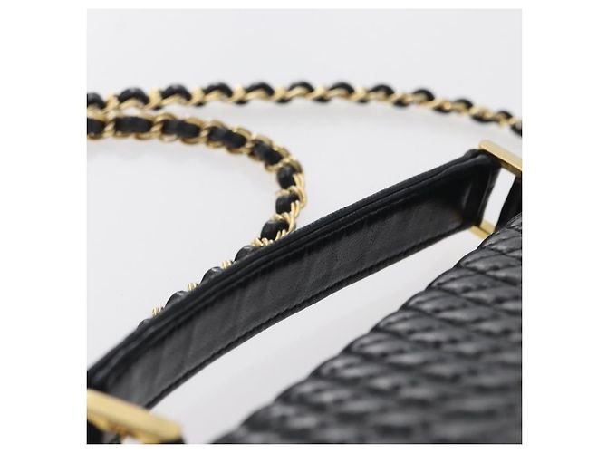 BALLY Borsa a Spalla Trapuntata in Pelle 2 in 1 Nera Oro Auth BA11038 Nero D'oro - vista 8