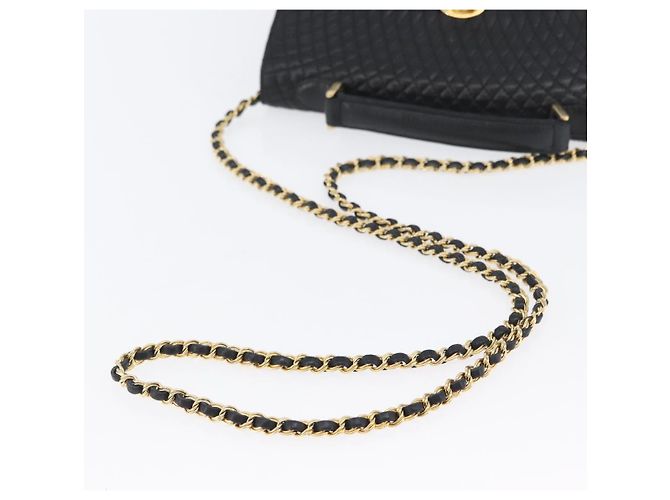BALLY Borsa a Spalla Trapuntata in Pelle 2 in 1 Nera Oro Auth BA11038 Nero D'oro - vista 9