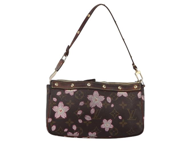 Pochette Accessoires Fiore di Ciliegio Louis Vuitton M92006 LV Auth ARZ358 Monogramma - vista 2