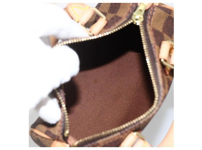 LOUIS VUITTON Mini Speedy Borsa a Mano Damier Ebene LV Auth LNZ532SM - vista 10