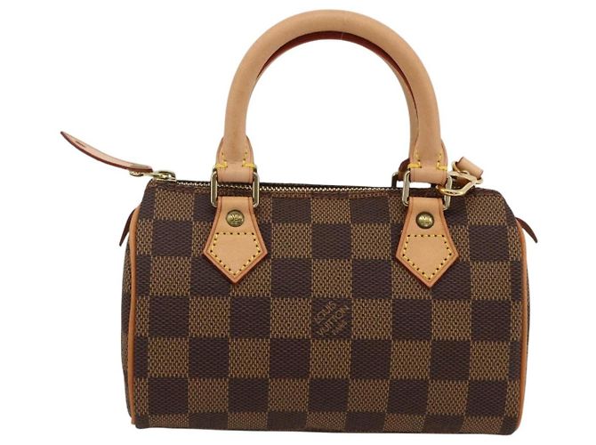 LOUIS VUITTON Mini Speedy Borsa a Mano Damier Ebene LV Auth LNZ532SM - vista 13