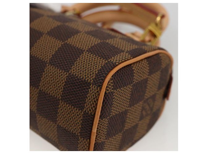 LOUIS VUITTON Mini Speedy Borsa a Mano Damier Ebene LV Auth LNZ532SM - vista 18