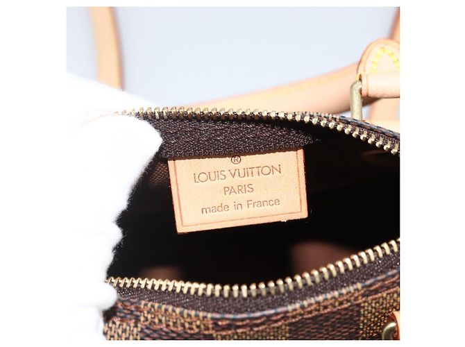 LOUIS VUITTON Mini Speedy Borsa a Mano Damier Ebene LV Auth LNZ532SM - vista 20