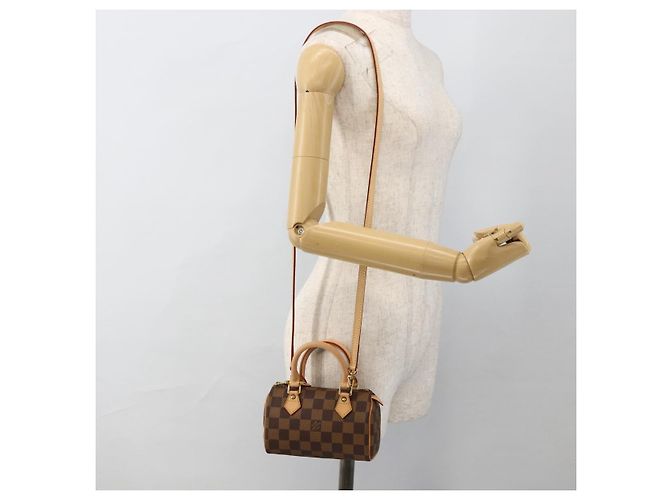 LOUIS VUITTON Mini Speedy Borsa a Mano Damier Ebene LV Auth LNZ532SM - vista 24
