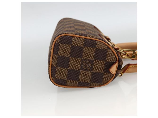 LOUIS VUITTON Mini Speedy Borsa a Mano Damier Ebene LV Auth LNZ532SM - vista 4