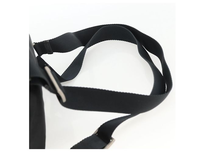 Zaino PRADA in nylon argento nero Auth bs33519 - vista 10