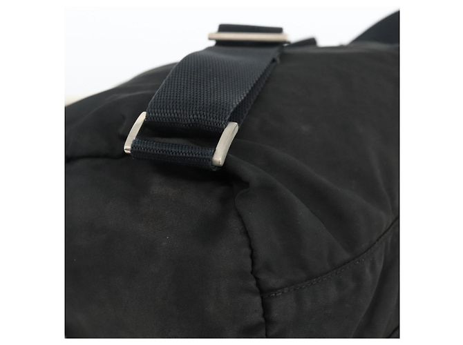 Zaino PRADA in nylon argento nero Auth bs33519 - vista 14