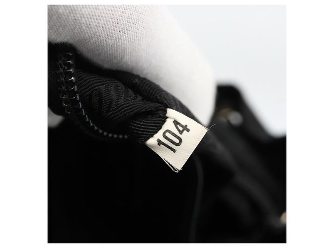 Zaino PRADA in nylon argento nero Auth bs33519 - vista 26