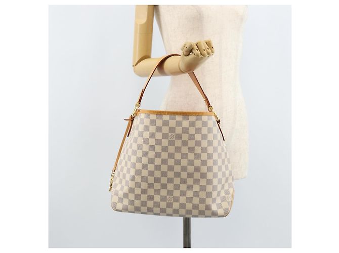 LOUIS VUITTON Bolso de Hombro Damier Azur Delightful PM N41447 Auth LV 166230V - vista 24