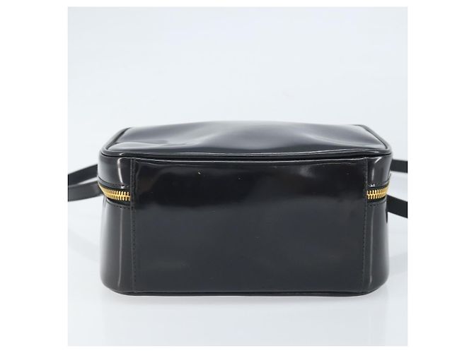 Borsa a mano Vanity Bamboo GUCCI in vernice 2way blu navy oro 000 3270 0323 Auth BA10568 D'oro - vista 11