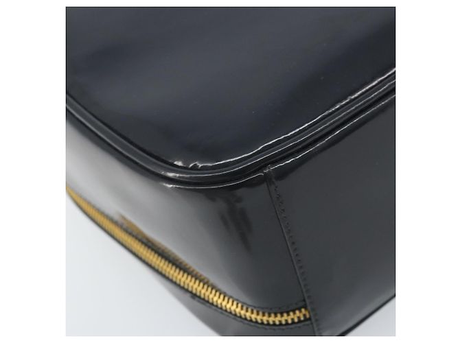 Borsa a mano Vanity Bamboo GUCCI in vernice 2way blu navy oro 000 3270 0323 Auth BA10568 D'oro - vista 15