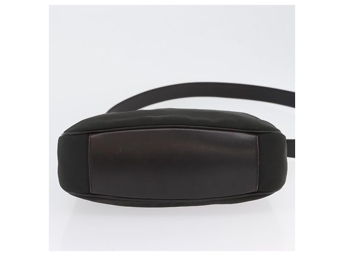 Borsa a mano in nylon Gucci Bamboo 2way Nera Argento 001 1638 3754 Auth ep13341 Nero - vista 11