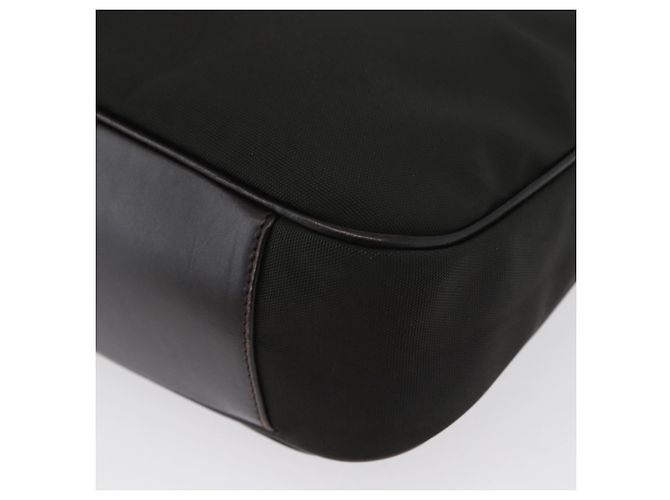 Borsa a mano in nylon Gucci Bamboo 2way Nera Argento 001 1638 3754 Auth ep13341 Nero - vista 13