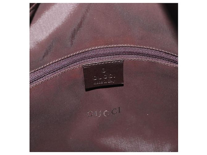 Borsa a mano in nylon Gucci Bamboo 2way Nera Argento 001 1638 3754 Auth ep13341 Nero - vista 16