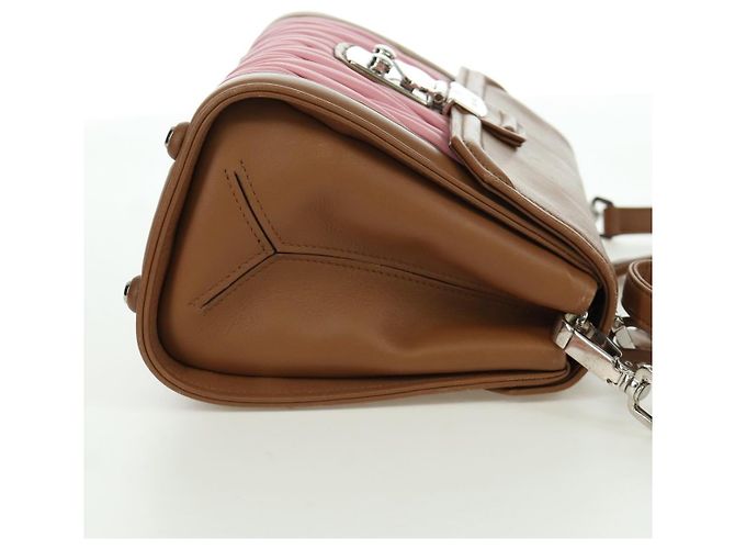 Borsa Miu Miu Matelassé in pelle 2 in 1 rosa argento Auth 172533M - vista 5