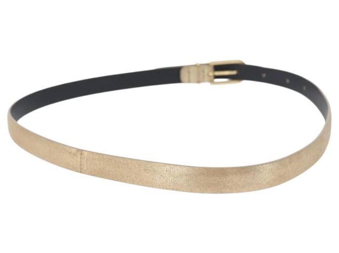Cinturón CHANEL de cuero 33,5"" Oro CC Auth 172424A Dorado - vista 2