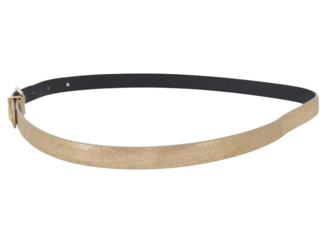Cinturón CHANEL de cuero 33,5"" Oro CC Auth 172424A Dorado - vista 3