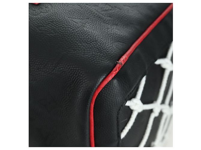 LOUIS VUITTON LV X NBA Keepall Bandouliere 55 Borsa Nera M58516 LV Auth 166944SM Nero Monogramma - vista 18