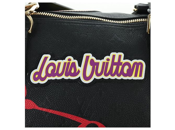 LOUIS VUITTON LV X NBA Keepall Bandouliere 55 Borsa Nera M58516 LV Auth 166944SM Nero Monogramma - vista 22