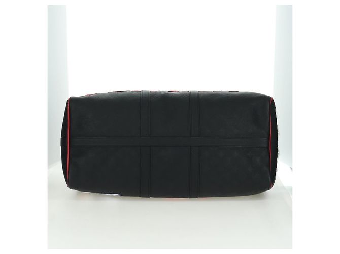 LOUIS VUITTON LV X NBA Keepall Bandouliere 55 Borsa Nera M58516 LV Auth 166944SM Nero Monogramma - vista 5