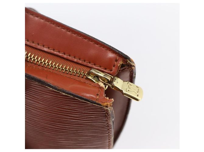 LOUIS VUITTON Borsa da Shopping Epi Saint Jacques Marrone M52263 LV Auth ka2723 - vista 10