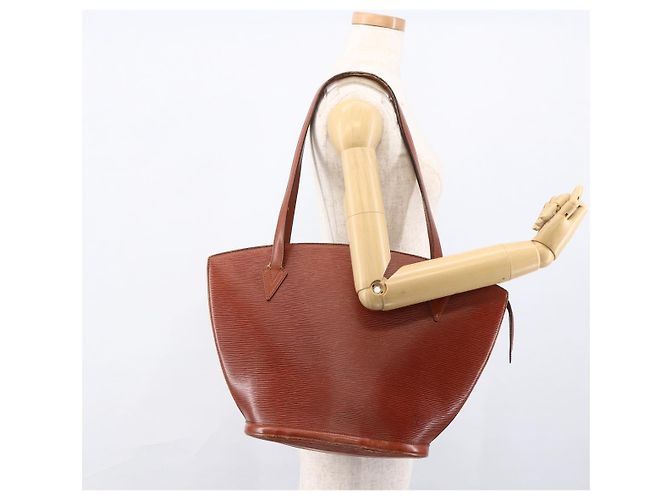 LOUIS VUITTON Borsa da Shopping Epi Saint Jacques Marrone M52263 LV Auth ka2723 - vista 22