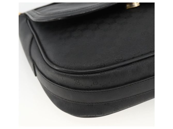 Borsa Sherry Line in PVC nero Micro GG Supreme Web di GUCCI 001 115 0914 Auth ARZ351 D'oro - vista 11