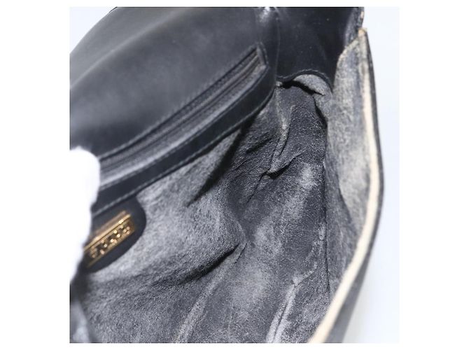 Borsa Sherry Line in PVC nero Micro GG Supreme Web di GUCCI 001 115 0914 Auth ARZ351 D'oro - vista 18
