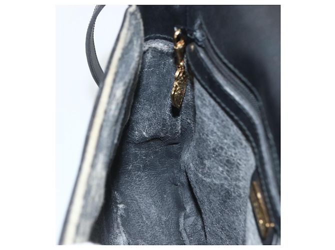Borsa Sherry Line in PVC nero Micro GG Supreme Web di GUCCI 001 115 0914 Auth ARZ351 D'oro - vista 19