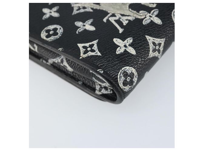 LOUIS VUITTON Catgram Portafoglio Twist Borsa a Catena Nera M63888 LV Auth 173312SM Nero Monogramma - vista 16
