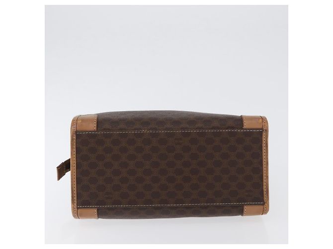 Céline Borsa a mano in tela Macadam CELINE in pelle PVC marrone e oro Auth 172965 D'oro - vista 10