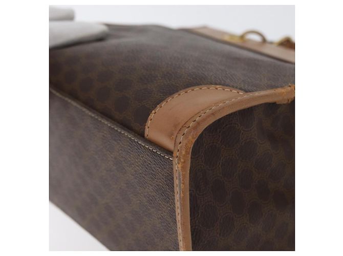 Céline Borsa a mano in tela Macadam CELINE in pelle PVC marrone e oro Auth 172965 D'oro - vista 14