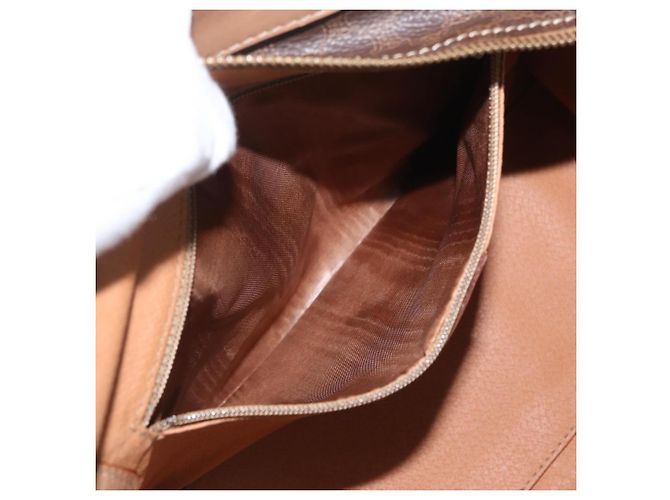 Céline Borsa a mano in tela Macadam CELINE in pelle PVC marrone e oro Auth 172965 D'oro - vista 21
