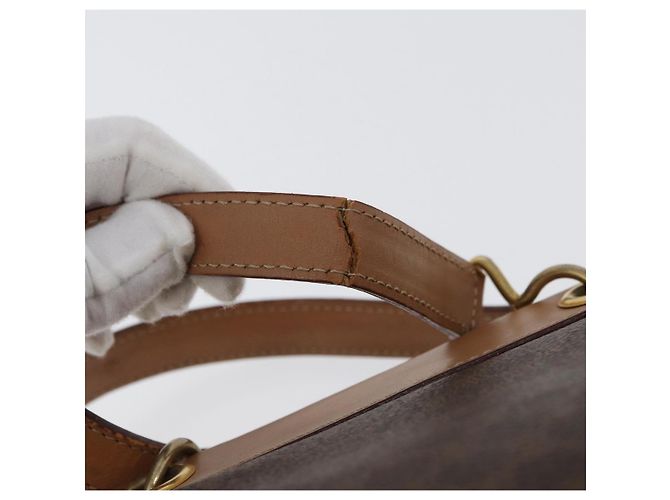 Céline Borsa a mano in tela Macadam CELINE in pelle PVC marrone e oro Auth 172965 D'oro - vista 9
