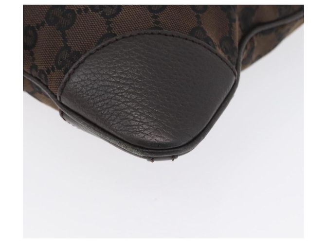 Borsa a Spalla GG Canvas GUCCI Outlet Marrone Oro 272396 Auth BA11139 D'oro - vista 11