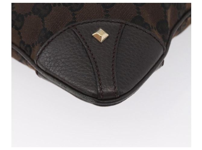 Borsa a Spalla GG Canvas GUCCI Outlet Marrone Oro 272396 Auth BA11139 D'oro - vista 13