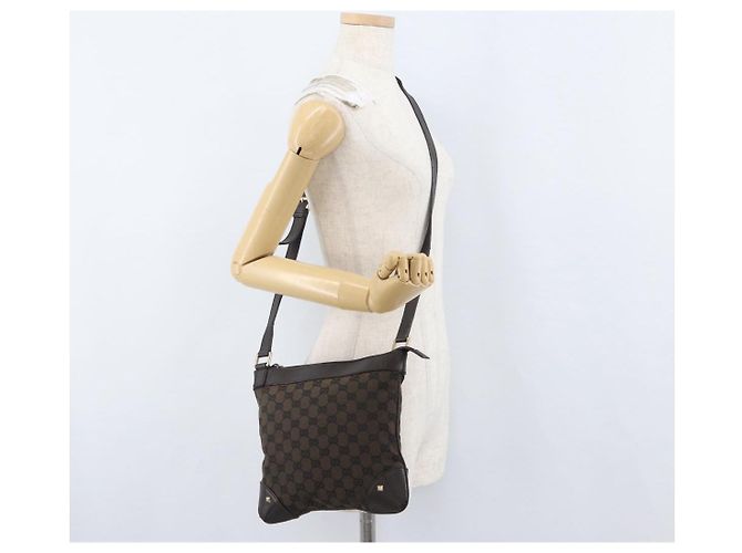 Borsa a Spalla GG Canvas GUCCI Outlet Marrone Oro 272396 Auth BA11139 D'oro - vista 22