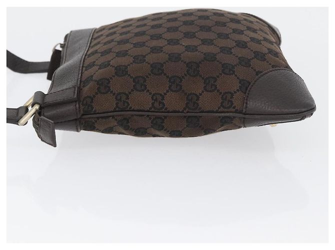 Borsa a Spalla GG Canvas GUCCI Outlet Marrone Oro 272396 Auth BA11139 D'oro - vista 5