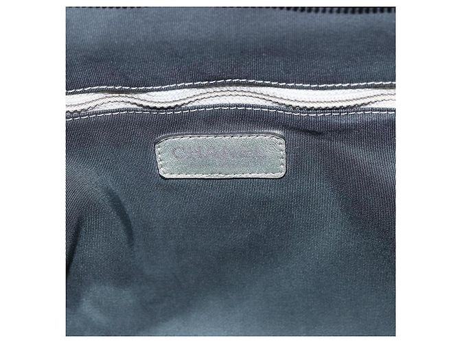 Borsa a Spalla in Tela CHANEL Catena Nera Argento CC Auth bs33649 Nero - vista 15