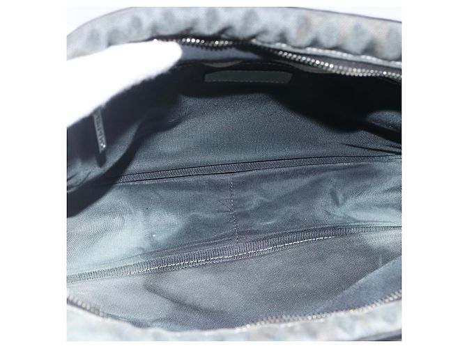 Borsa a Spalla in Tela CHANEL Catena Nera Argento CC Auth bs33649 Nero - vista 16