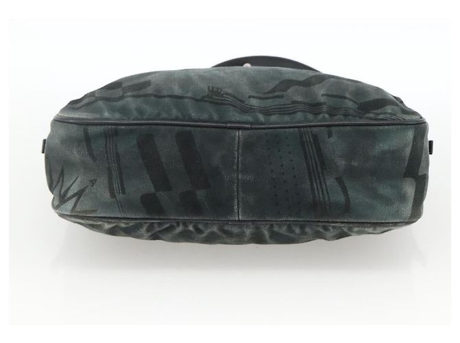Borsa a Spalla in Tela CHANEL Catena Nera Argento CC Auth bs33649 Nero - vista 9