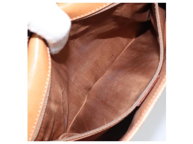 Céline Borsa con logo circolare in tela Macadam CELINE in pelle PVC beige e oro Auth ki6527 D'oro - vista 21