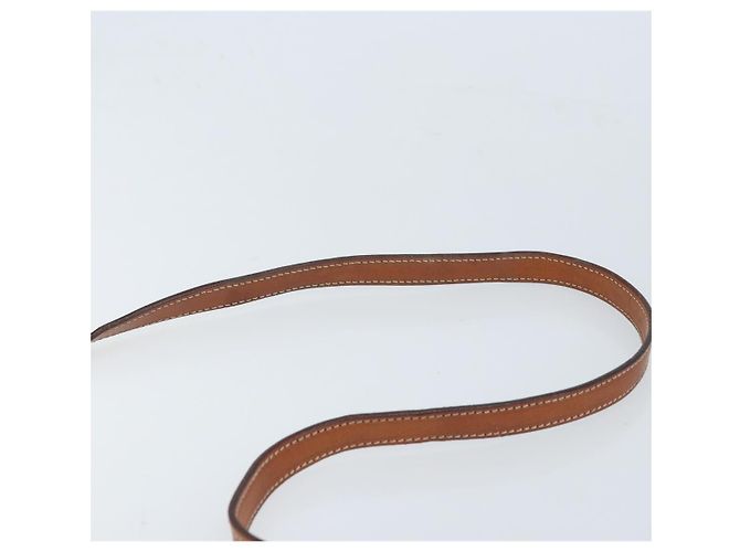 Céline Borsa con logo circolare in tela Macadam CELINE in pelle PVC beige e oro Auth ki6527 D'oro - vista 8