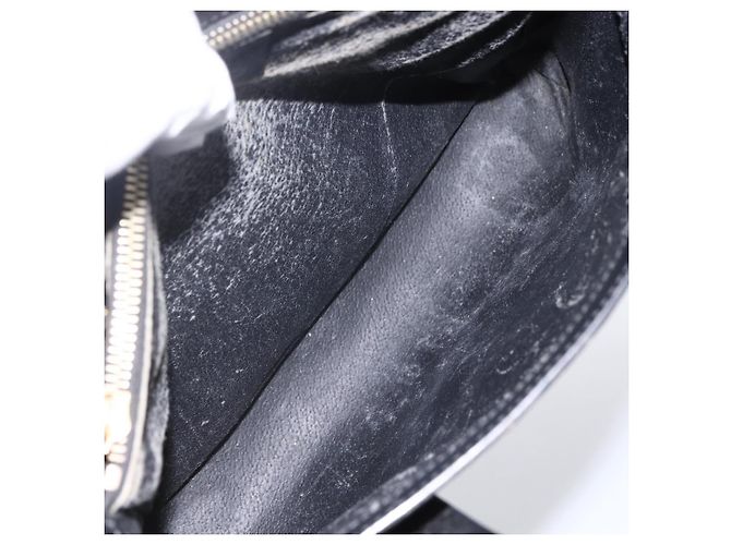 Céline Borsa a mano in tela Macadam CELINE in pelle PVC nera e oro Auth LNZ528 Nero D'oro - vista 15