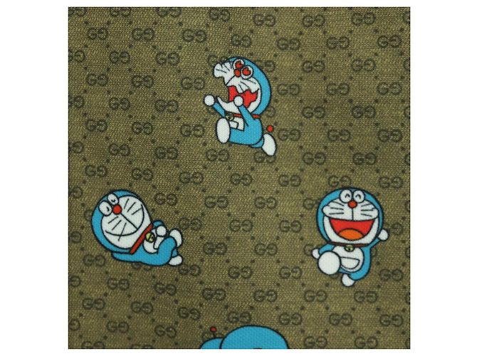 Gucci FALDA DORAEMON MICRO GG DORAEMON DE ALGODÓN MARRÓN AUTÉNTICA 166962SM Castaño - vista 5