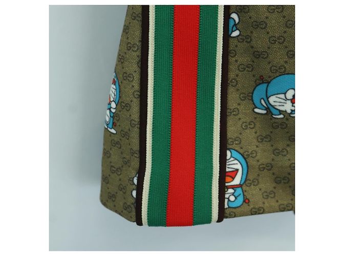 Gucci FALDA DORAEMON MICRO GG DORAEMON DE ALGODÓN MARRÓN AUTÉNTICA 166962SM Castaño - vista 7
