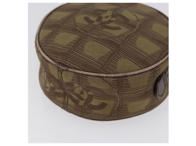 Poche de Viagem CHANEL Nova Linha Nylon Bege CC Auth mr2071 - vista 10