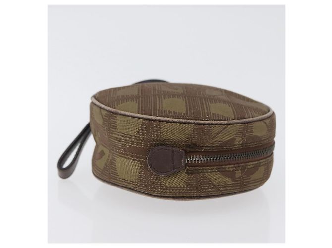 Poche de Viagem CHANEL Nova Linha Nylon Bege CC Auth mr2071 - vista 4