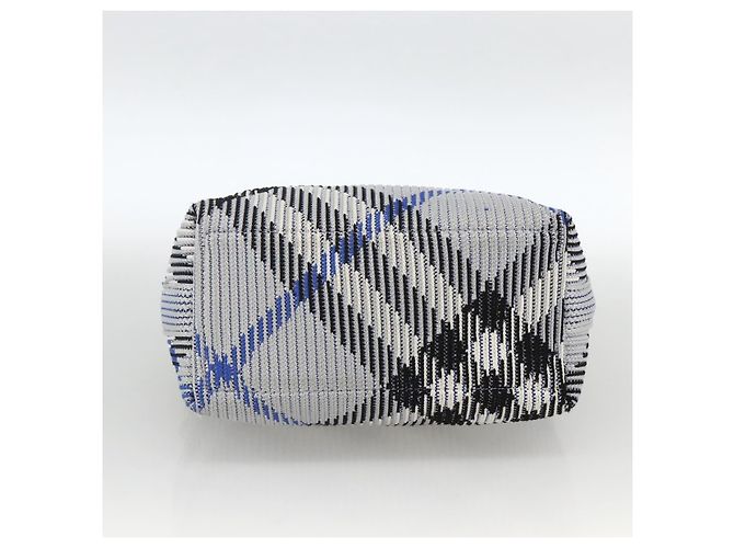 Borsa a mano in tela Nova Check Burberry azzurro chiaro oro Auth LNZ422SAM D'oro Blu chiaro - vista 10