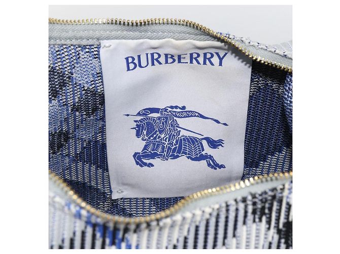 Borsa a mano in tela Nova Check Burberry azzurro chiaro oro Auth LNZ422SAM D'oro Blu chiaro - vista 17